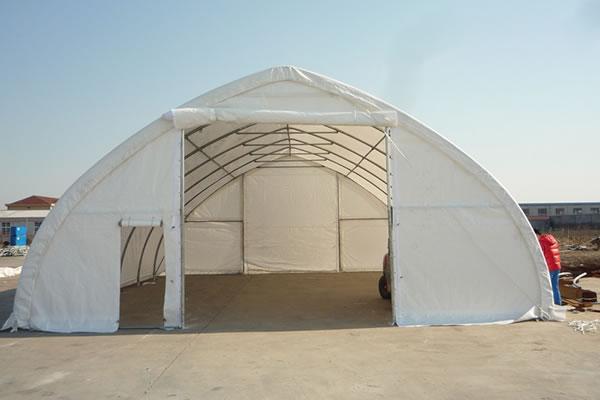 Каркасно-тентовое зернохранилище