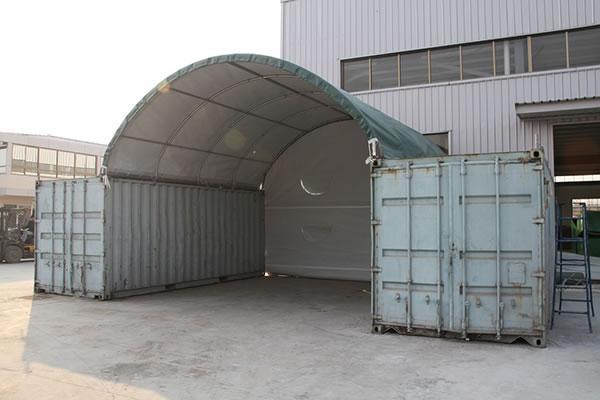 Fire-retardant storage marquee tent
